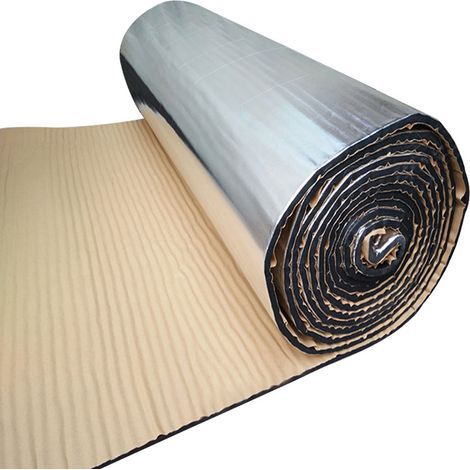 6 mm 500x2000 mm 20〃x79〃 Mat d'isolation Sounders de chaleur de camion de voiture de chaleur du pare-feu (1/5)