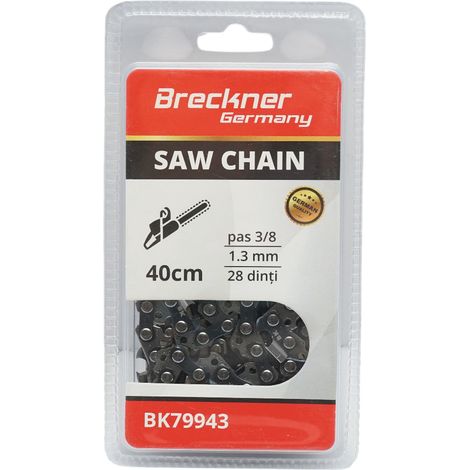 Catena per motosega passo 3/8, 28 denti, 1,3 mm, lunghezza 40 cm Breckner Germany (1/4)