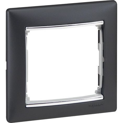 Cornice 1 elemento VALENA nero argento LEGRAND 770391