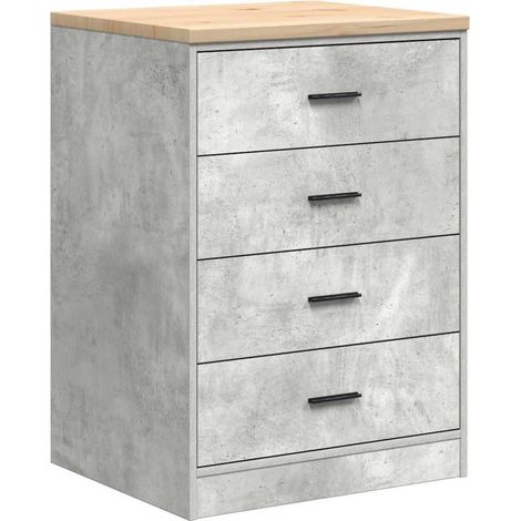 Maison Exclusive - Armadietto da Garage Grigio cemento 60x51x85 cm