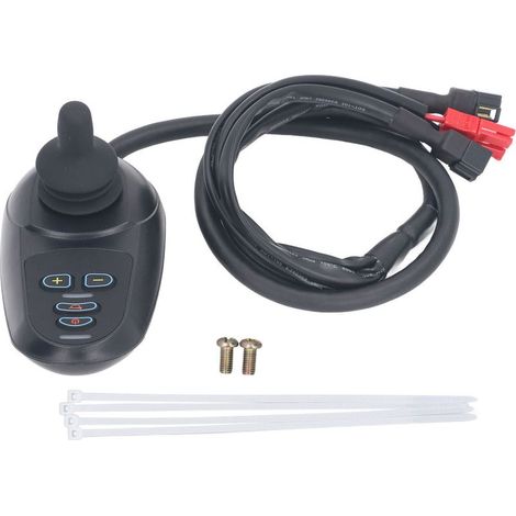 Contrôleur de puissance pour fauteuil roulant électrique 45A, 2 bornes avec connecteur, Joystick à brosse, DC24V (1/5)