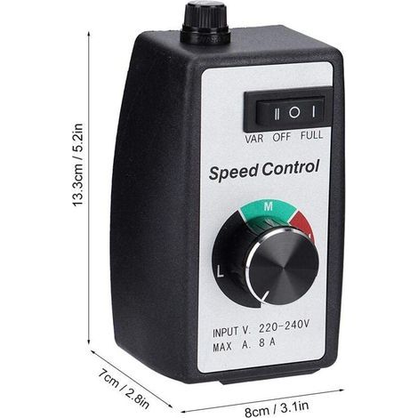 220V-240V Contrôleur de Vitesse de Ventilateur électronique Ajusteur Variable pour contrôleur de Vitesse de Ventilateur d'auvent de Ventilateur d'extracteur (1/4)