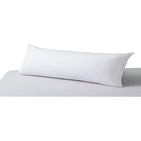 Oreiller doux au toucher, soyeux, en microfibre avec double housse 90 blanc (1/2)