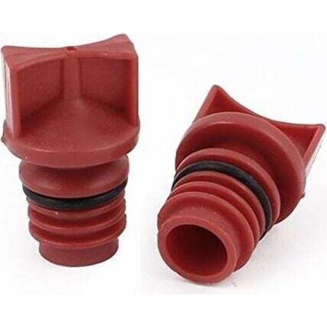 2pcs Bouchon d'huile Compresseur d'air Coque en plastique 18 mm Filetage mâle Dia Rouge,de DEBUNS (1/5)