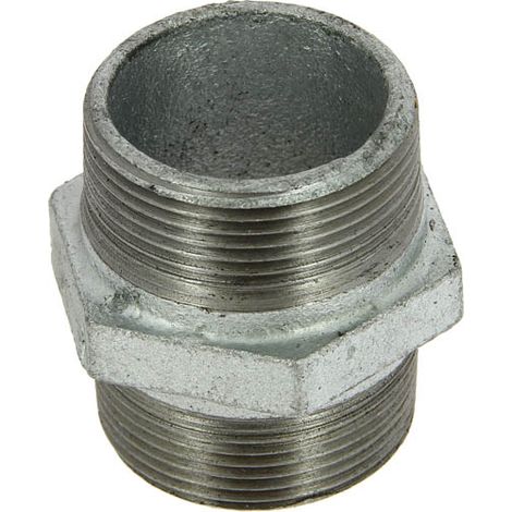 Mamelon fonte galva égal Mâle 1"1/2