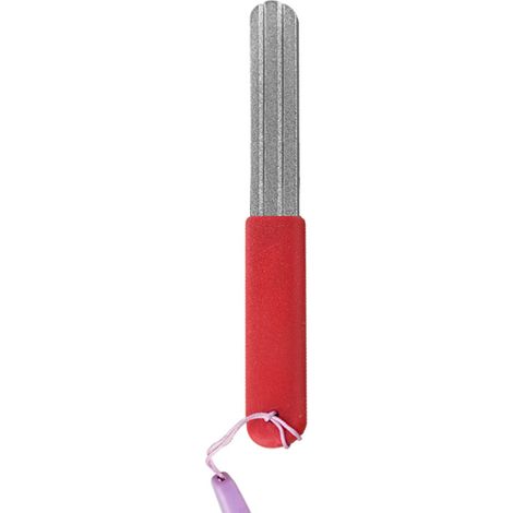 2 Affûteur d'hameçons, double face, lime diamantée, poignée PVC, grain fin et moyen, pour pêche extérieur (1/5)