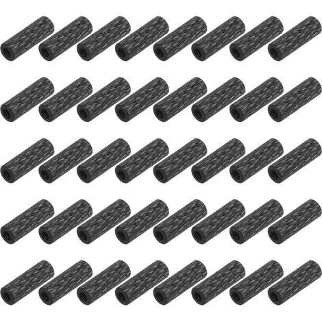 100Pcs M2 x 10mm Entretoise Moleté Aluminium Boulon Manchon Noir (1/5)