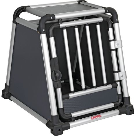 Premium, Trasportino In Lega Di Alluminio, Specifico Per Il Trasporto Di Animali In Auto - Type 1 - 50 X 60 X H 55 Cm (1/5)