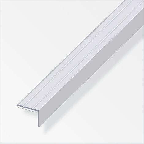 alfer Winkel-Abschluss-Profil 1 m, 25 x 8 mm Aluminium eloxiert silber Winkelprofil (1/2)