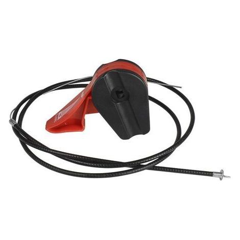 Cable Tondeuse Tondeuse Câble Universel d'Accélérateur Interrupteur Contrôle Jardin Machine Assemblage à Gazon de 39 Pouces Commande commutateur Machine Raccordement pour Guidon Moto (Red,1m) (1/4)