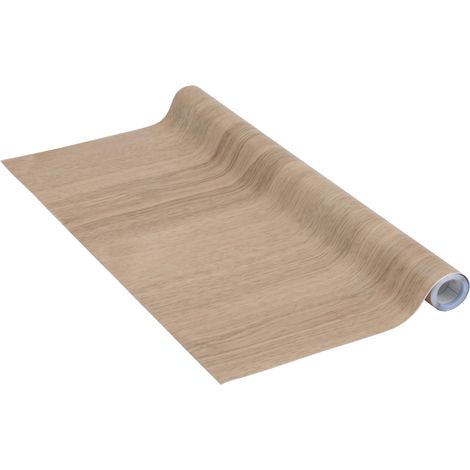 Papier adhésif Pin Aspect bois 45 cm x 3 m, Épaisseur 95μ Film autocollant pour meuble et cuisine, film décoratif, papier peint PVC sans phtalates Fabriqué en UE (1/5)