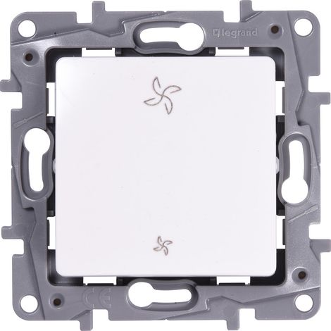 Legrand 664791 VMC Niloé interruptor 2 posiciones puro
