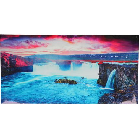 Décoration Aquarium Style Cascade Canyon - Autocollants Fond pour Aquarium (1/5)