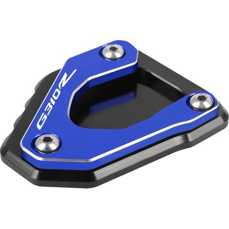 (G310R bleu 17-21) Compatible avec BMW G310GS G 310GS G 310 GS 2017-2023 Accessoires moto Plaque d'extension de béquille CNC Béquille latérale Agrandissement du repose-pied maxpower (1/4)