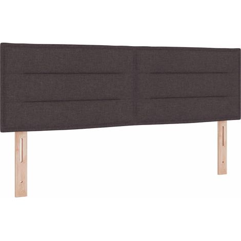 Maison Exclusive - Kopfteil Dunkelbraun Stoff (1/5)