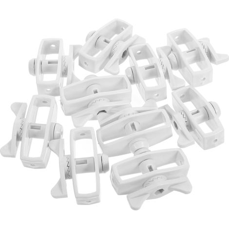 Tendeur Clôture Électrique 10 Pièces ABS Blanc, Tension Renforcée pour Fil (1/5)