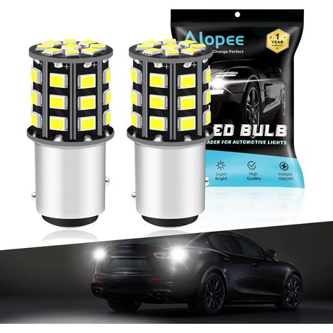 Ampoule P21/5W LED 1157 BAY15D Blanc Double Fonction-Lot de 2 (1/5)