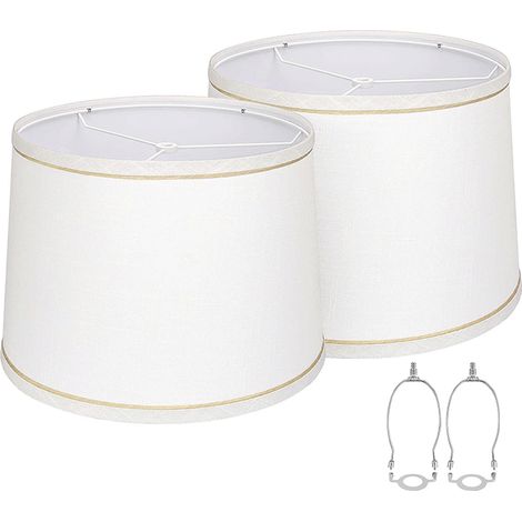 2 Sets Stofflampenschirme für Steh- und Tischlampen im amerikanischen Stil mit E26-Fassung und UNO-Loch. (1/5)