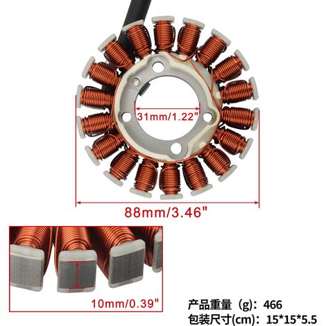 Die Statorspule ist geeignet für WR450 WR450F 2012-2015 1DX-81410-00 (1/4)