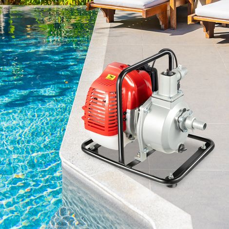 Wasserpumpen-Set 10 m³/h, 2 PS, 1 Zoll, Semi-Trash-Transferpumpe für Bewässerung, neues Weihnachtsgeschenk US NEU