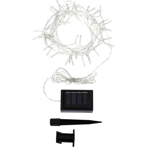 Guirnalda Solar Exterior LED Lilac 5m 3000K Blanco Cálido