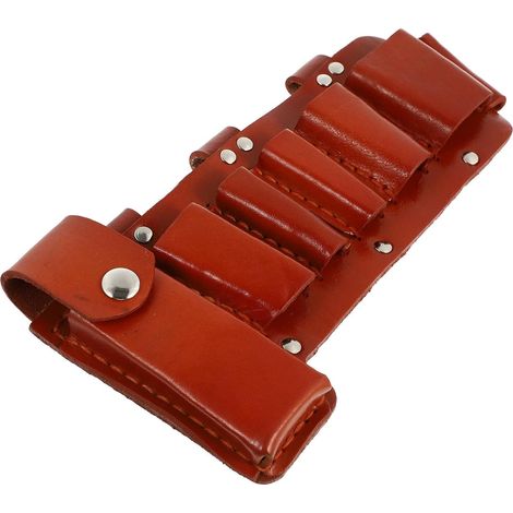 Pochette à outils d'électricien Toddmomy, sac à outils en cuir à porter à la taille, poches multiples, 1, pour entrepreneurs et plombiers (1/5)