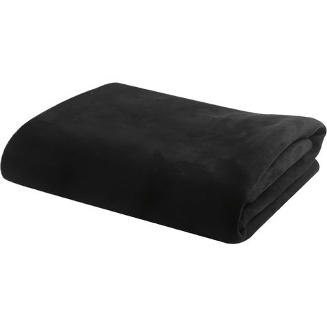 Tissu de doublure de toit de voiture Tissu de doublure d'ameublement de 200 cm Tissu de doublure de toit automobile Revêtement de toit en similicuir noir pour voitures et camping-cars, facile à (1/5)