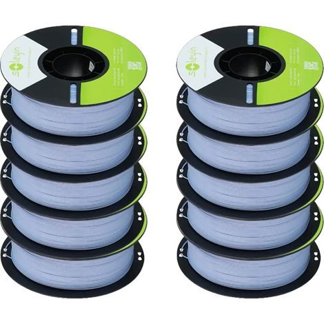 Filament d'imprimante 3D, bobine de 10 kg, grande résistance, Montagne Neige Bleue (1/2)