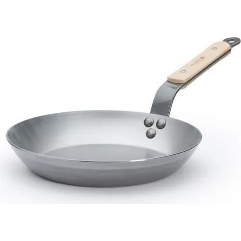 De Buyer Minéral B Legno Padella 24 cm Argento