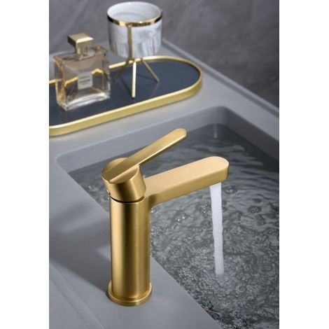 IMEX BDR001-1OC ROMA Monomando Lavabo Oro Cepillado - ref: BDR001-1OC (1/3)