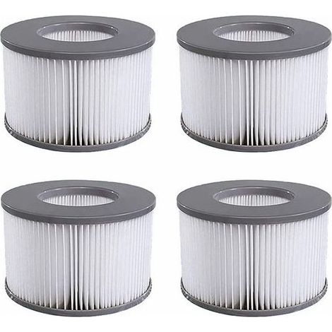 Lot de 4 Cartouches filtrantes de Rechange, pour Les mspa Whirlpool, Les Spa Chauds et Autres piscines gonflables, Convient aux modèles de Filtre à partir de 2020 (1/3)
