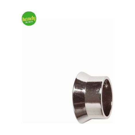 2PZ TERMINALE DECORATIVO COL.CROMO D.22