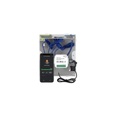 Compteur d'énergie Wi-Fi 80A Mesure de puissance kWh Compatible Alexa et Google Home Installation facile sur rail 35mm (1/5)