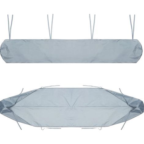 AIDUCHO 2m Housse De Protection Anti-Poussière Pour Store Banne Housse De Rangement Auvent De Terrasse, Protection Imperméable En Hiver Gris (1/5)