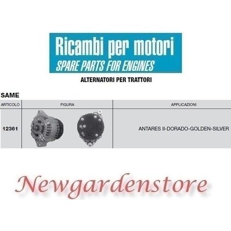 Alternador 12361 MISMO motor de tractor ANTARES DORADO GOLDEN 14volt 85 amperios