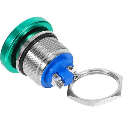 Wasserdichter Drucktaster mit 22 mm rundem Pilzkopf aus Kupfer und Kunststoff für Notfallsituationen und maritime Anwendungen (1/5)