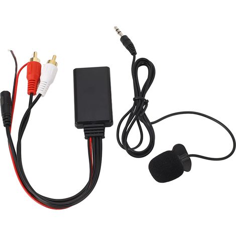 Module Bluetooth AUX 2 câbles RCA avec microphone mains libres pour Alpine et Pioneer (1/5)