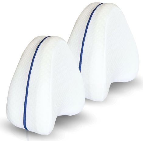 Cuscino per le gambe per dormire, confezione da 2, cuscino ergonomico per chi dorme su un fianco, allevia la pressione su ginocchia, fianchi e caviglie, migliora la postura e la circolazione, con rive (1/5)