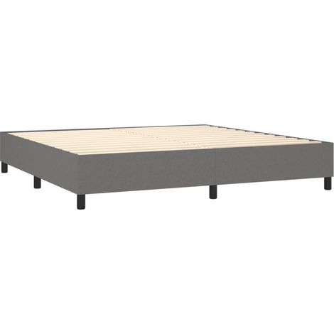 Rete a doghe su gambe giroletto 200x200 cm tessuto grigio scuro TDL0207113