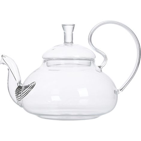 Bouilloire En Verre - 600 ml - Pour Cuisinière Électrique Céramique Et Gaz - Design Transparent - Poignée Ergonomique - 1 Pièce