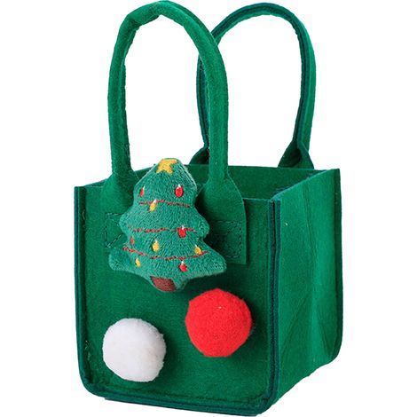 Sachet de bonbons en feutrine pour Noël, sachet de friandises, sac cadeau pour enfants, fêtes de fin d'année, décorations pour enseignants, sapin de Noël (1/4)