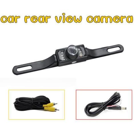 Caméra de recul plaque d'immatriculation - Étanche IP67 - Vision nocturne LED - Angle de vue 120° - HD 720p - 12 V DC - 1 pièce (1/4)