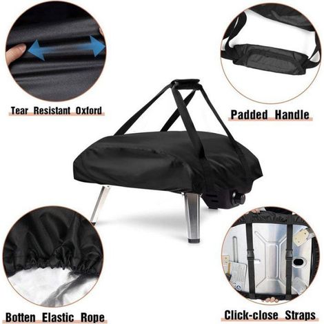 Housse Four A Pizza - 63 x 41 x 16 cm - Tissu Oxford Imperméable Et Résistant Aux UV - Pour Protection Extérieure - 1 Pièce (1/5)