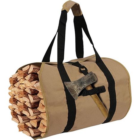 Brennholztasche Brennholztransporttasche Brennholzaufbewahrungstasche mit großem Fassungsvermögen Multifunktionale Brennholztasche für Lagerfeuer (1/5)