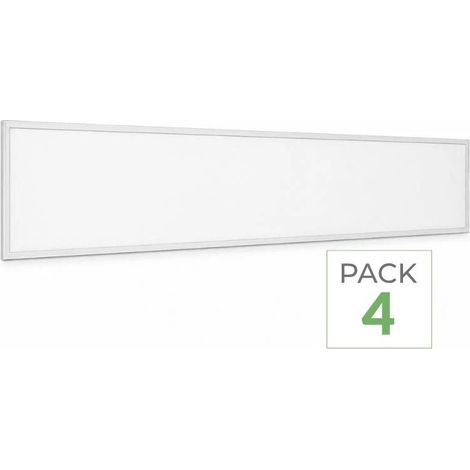 Pack de 4 - Panneau LED Slim 150x30 40W 120lm/W Sans Flicker - Blanc Froid - SILUMEN (1/3)