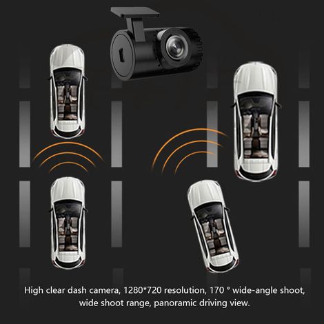 Caméra de tableau de bord USB Enregistreur de conduite de navigation Android de voiture Tableau de bord DVR avec système assisté ADAS Prise en charge grand angle 170 ° Enregistrement en boucle de visi (1/5)