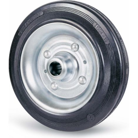 AVO 112 RUOTA CON RIVESTIMENTO IN GOMMA PIENA 200X50 ACCIAIO ANTI OLIO (1/2)