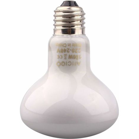 Ampoule infrarouge - Lampe chauffante rouge Pet Light pour reptiles et amphibiens, 2PCS 100 W, blanc (1/4)