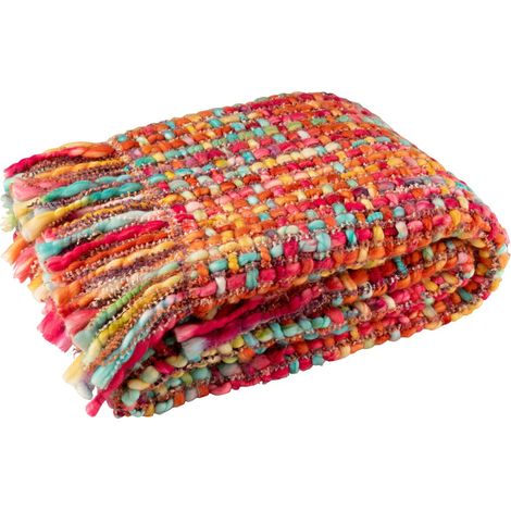 Plaid Tricoté "Efrain" 130x170cm Multicolore (1/2)