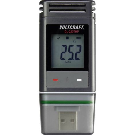 VOLTCRAFT DL-220 THP DL-220THP Data logger temperatura, Data logger umidità, Data logger pressione atmosferica Misura: